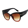 Cat Eye Sunglasses Woman Vintage Brand Black Shades Gradient Sun Glasses Female Cool One Piece Designer