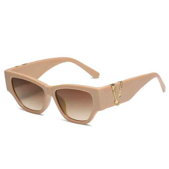 Cat Eye Sunglasses Women Men Oversized Vintage Square Shades Sun Glasses UV400