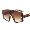 Fashion Shield Sunglasses Men Women Goggle Gradients Lens Frame Vintage Brand Designer Luxury Metal Decorate
