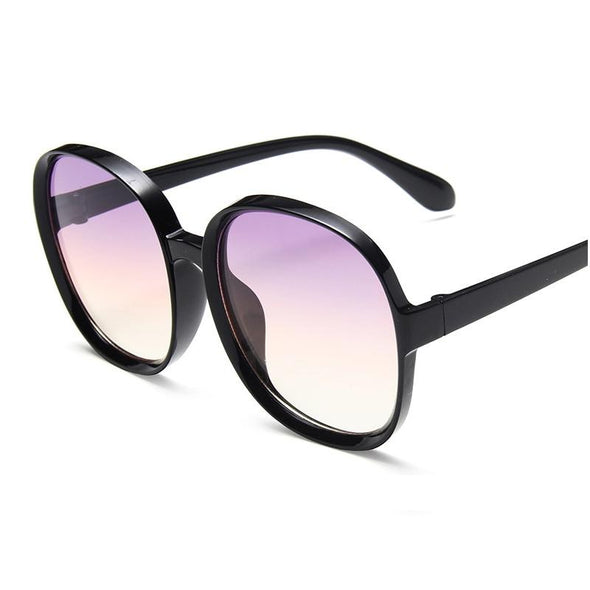 Round Sunglasses Woman Oversized Gradient Fashion Sunglasses