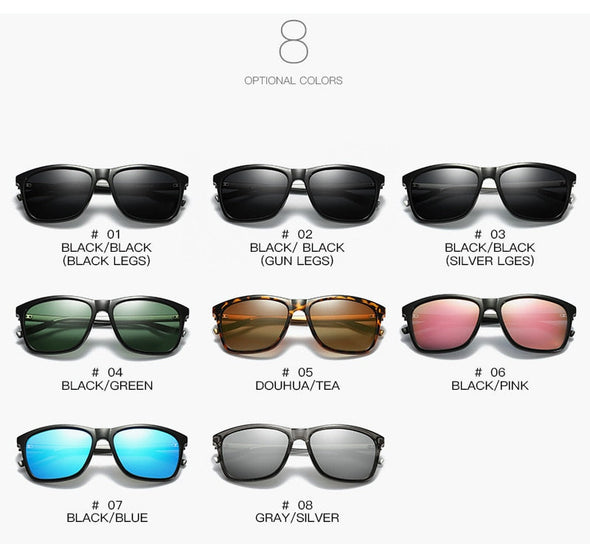 Men Vintage Aluminum Polarized Sunglasses Classic Brand Sun glasses Coating Lens Driving Eyewear For Men/Women