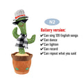 Dancing Cactus Repeat Talking Toy Electronic Plush Toys Can Sing Record Lighten Battery USB Charging Early Education Funny Gift