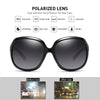 Brand Design Elegant Polarized Oversized Round Sunglasses Women Simple Fashion Big Plastic Ladies Sun Glasses