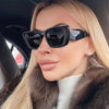 Fashion Cat Eye Square Sunglasses Women  Luxury Brand Designer Colorful Sun Glasses Ladies Trendy Retro Irregular Eyewear