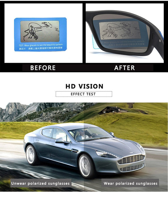 Fashion Hot Sale Polarized Sunglasses Men Women Classic Square Plastic Driving Sun Glasses Male Black Shades UV400