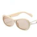 Fashion Oval Sunglasses Women Jelly Color Glasses Retro Sunglass Men Luxury Designer Eyewear  Sun Glass Black Brown Shades