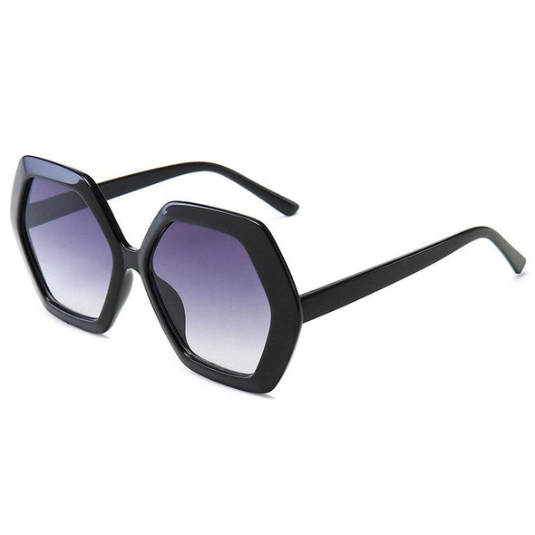 Fashion Retro Sunglasses Ladies Hexagon Big Frame Sunglasses Famous Designer Brand Glasses  Latest Sunglasses Hot UV400