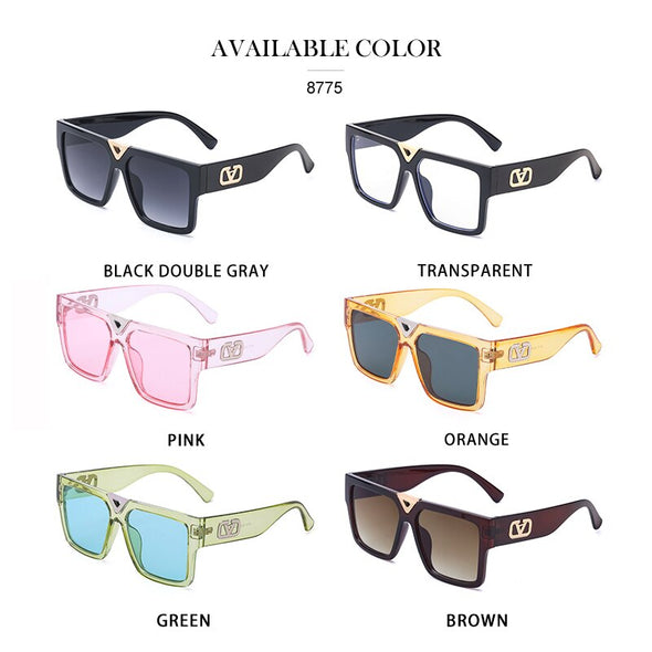 Fashion Square Sunglasses Women Luxury Brand Designer Trendy Oversized Sun Glasses for Men Vogue Big Frame Sunglass