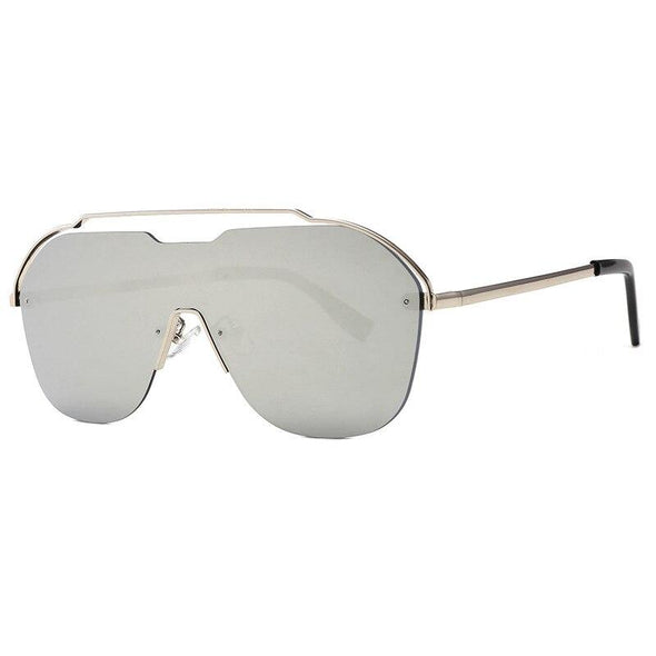 Fashion Trend Oversized Sunglasses Women Sun Glasses Onepiece Windproof Sunglass   UV400 Frameless Retro Sunglasses