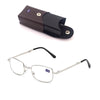 Foldable Reading Glasses Folding Presbyopia Men Women Metal Retro Computer Reading glasses with case 1.0 1.5 2.0 2.5 3.0 3.5 4.0
