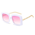 Oversized Sunglasses Women Men Fashion Metal Frame Sun Glasses  Classic Vintage Ladies Eyewear Shades Unisex UV400
