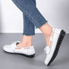 Zoloss Genuine Leather Fashion Women Flats Ballerina Shoes
