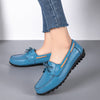 Zoloss Genuine Leather Fashion Women Flats Ballerina Shoes