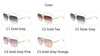 New Fashion Vintage Square Mirror Women Luxury Brand Original Design Silver Grey Sun Glasses