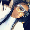 Oversized Square Sunglasses Women  Vintage Siamese Sunglasses Women Luxury Brand Sun Glasses for Men