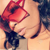 Oversized Square Sunglasses Women  Vintage Siamese Sunglasses Women Luxury Brand Sun Glasses for Men