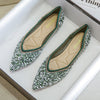Zoloss Rhinestone Flat Bling Diamonds Bridal Shoes