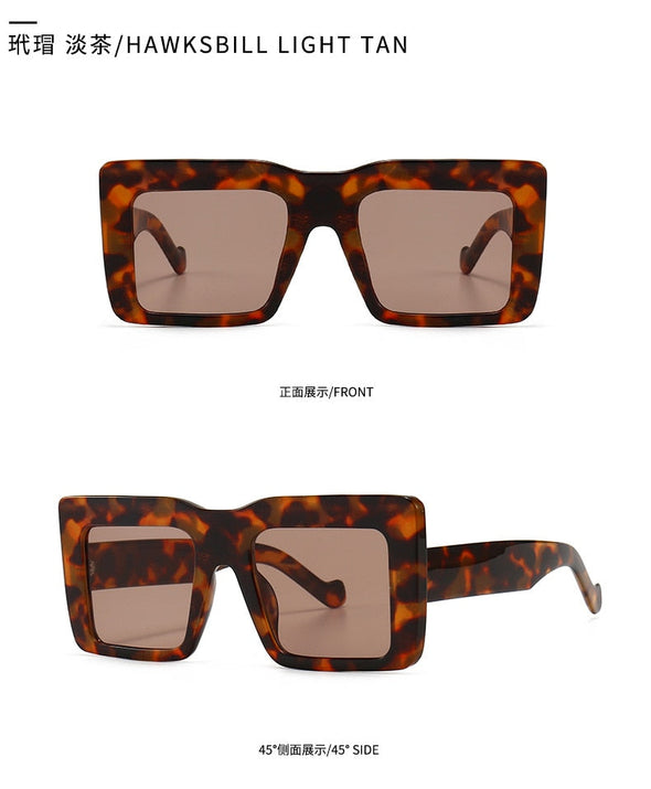 Vintage Women Square Sunglasses Brand Designer Sun Glasses For Men UV400 Driving Eyewear Classic Eyewear Gafas