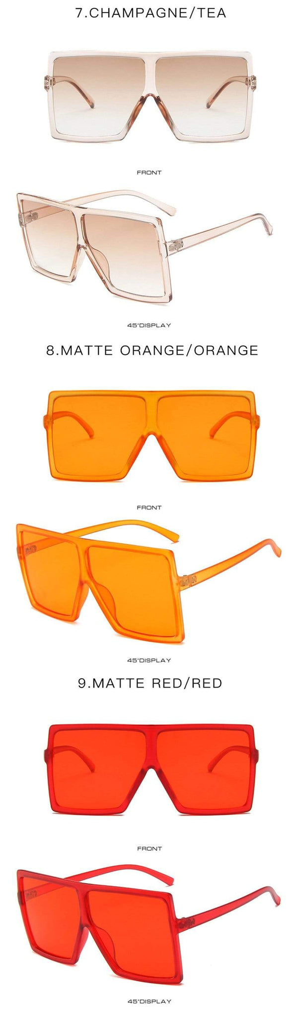Oversized Square Sunglasses Women  Vintage Siamese Sunglasses Women Luxury Brand Sun Glasses for Men