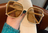 Imwete Oversized Sunglasses Women Luxury Designer Vintage Square Sun Glasses Classic Eyewear for Lady UV400 Big Frame