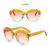 Fashion Sunglasses Women Designer Vintage Round T Sun Glasses Female Eyewear Gradient Frame Shades Men