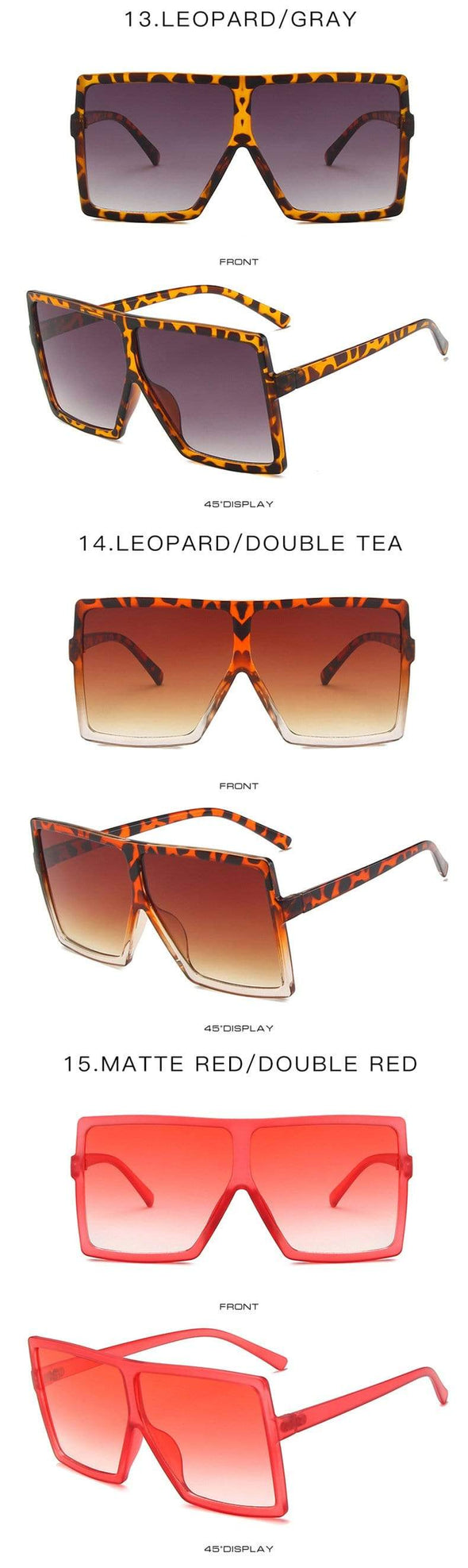 Oversized Square Sunglasses Women  Vintage Siamese Sunglasses Women Luxury Brand Sun Glasses for Men