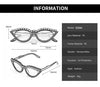 Small Cat Eye Diamond  Fashion Rhinestone Sun Glasses