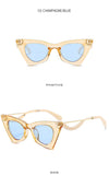 Rimless Women Sunglasses 2021 Cat Eye Sun Glasses Female Luxury Brand Designer Vintage Sunglasses Wholesale