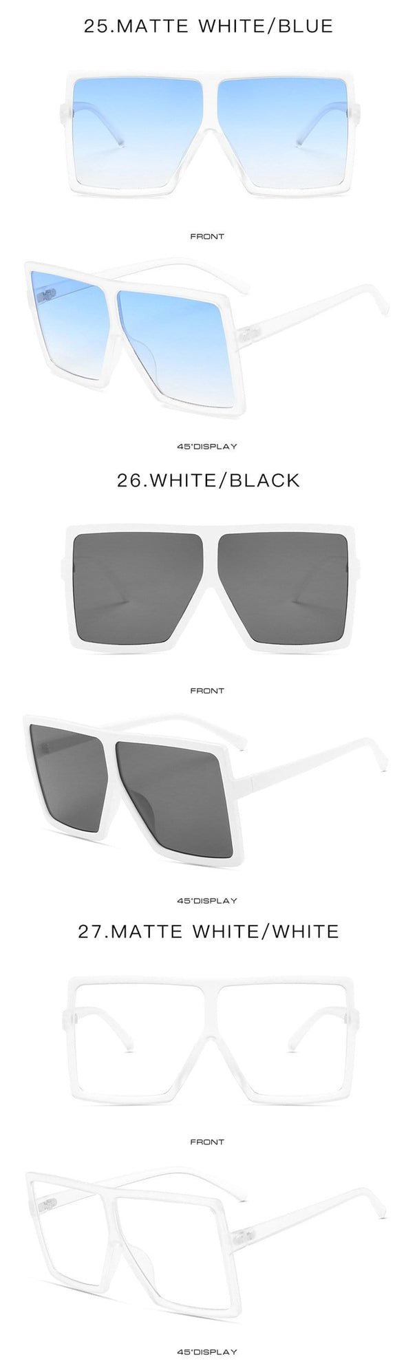 Oversized Square Sunglasses Women  Vintage Siamese Sunglasses Women Luxury Brand Sun Glasses for Men