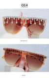 2021 Vintage Fashion Luxury Brand Designer Diamond Sunglasses Women Crystal Rhinestone Frame Sun Glasses For Female Ladies UV400