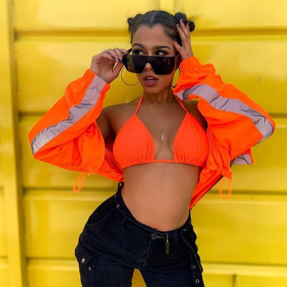 Square Rimless  Luxury Brand Designer  One Piece Oversized Sun glasses