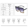 Black Sunglasses Women Square Flat Top Oversized Vintage Retro big frame fashion sunglasses feminine black female glasses