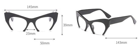 Fashion Retro Half frame Cat eye Women Glasses Frame Can Be Equipped with Myopia Prescription Lens Men Glasses Frame