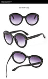 Fashion Sunglasses Women Designer Vintage Round T Sun Glasses Female Eyewear Gradient Frame Shades Men