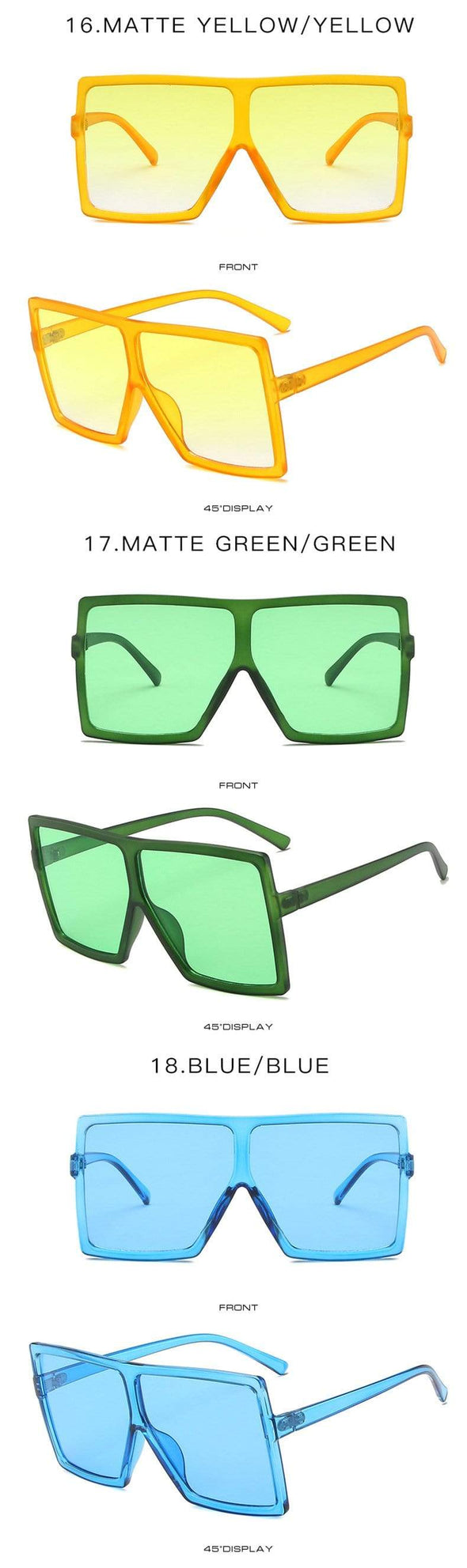 Oversized Square Sunglasses Women  Vintage Siamese Sunglasses Women Luxury Brand Sun Glasses for Men