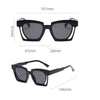 Blue Red Square Sunglasses 2021 Fashion Women's Vintage Shades