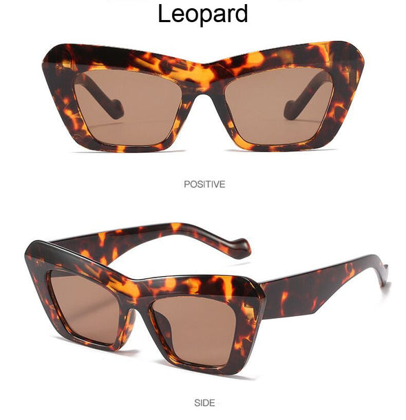 Cat Eye Designer Sunglasses Women  Fashion Design Retro Sun Glasses Female Vintage Square Lady
