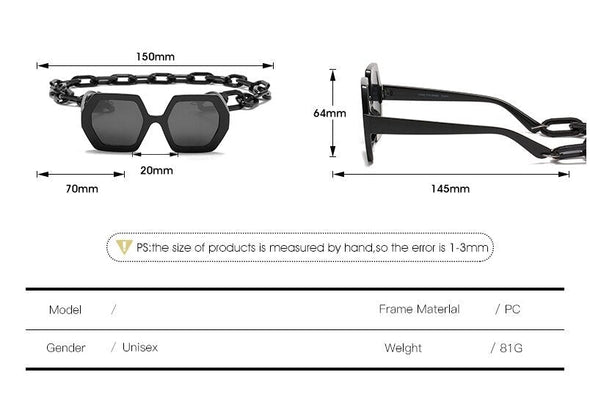 Oversized Luxury Polygon Sunglasses Men Women Fashion Shades UV400 Vintage Glasses