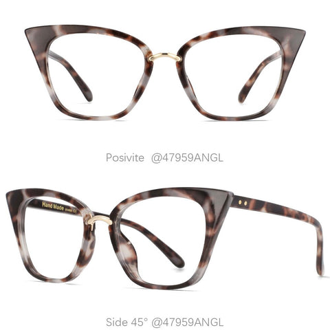 Cat Eye Anti Blue Light Ladies Computer Glasses Decorative Spectacle Frame