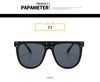Fashion Unique Rivet Square Sunglasses Women Designer Flat Top Oversized Pink Sun Glasses