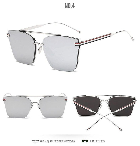 Fashion Flat Top Oversize Square Sunglasses Women Big Frame Luxury Brand Sun Glasses For Female Male