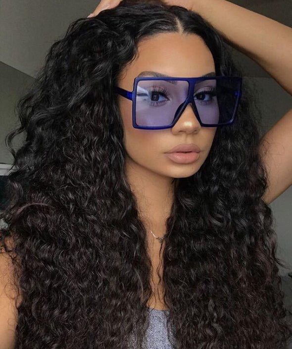 Oversized Square Sunglasses Women  Vintage Siamese Sunglasses Women Luxury Brand Sun Glasses for Men