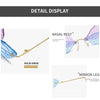 Vintage Butterfly Rimless Women Sunglasses Colorful Wing Frame Summer Fashion Eyeglasses UV400 Protective Shades Cycling Glasses