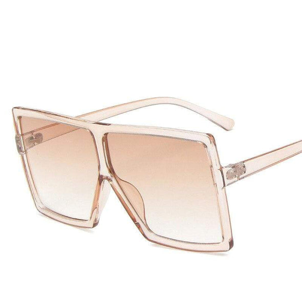 Oversized Square Sunglasses Women  Vintage Siamese Sunglasses Women Luxury Brand Sun Glasses for Men