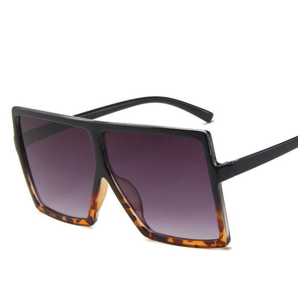 Oversized Square Sunglasses Women  Vintage Siamese Sunglasses Women Luxury Brand Sun Glasses for Men