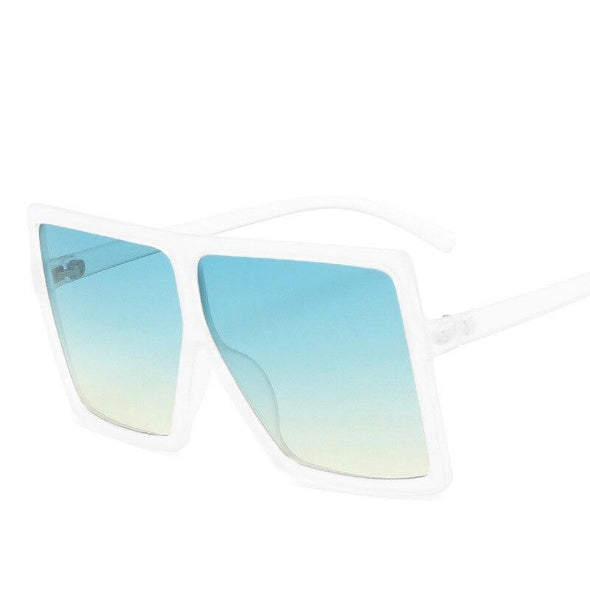 Oversized Square Sunglasses Women  Vintage Siamese Sunglasses Women Luxury Brand Sun Glasses for Men