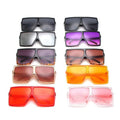 Oversized Square Sunglasses Women  Vintage Siamese Sunglasses Women Luxury Brand Sun Glasses for Men