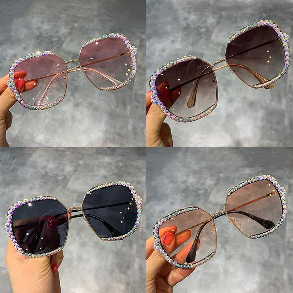 Diamond Oversized Vintage sunglasses