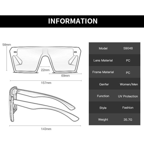 Oversized Square Sunglasses 2021