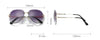 Rimless Sunglasses Metal Gradient Shades Cutting Lens Goggles  UV400